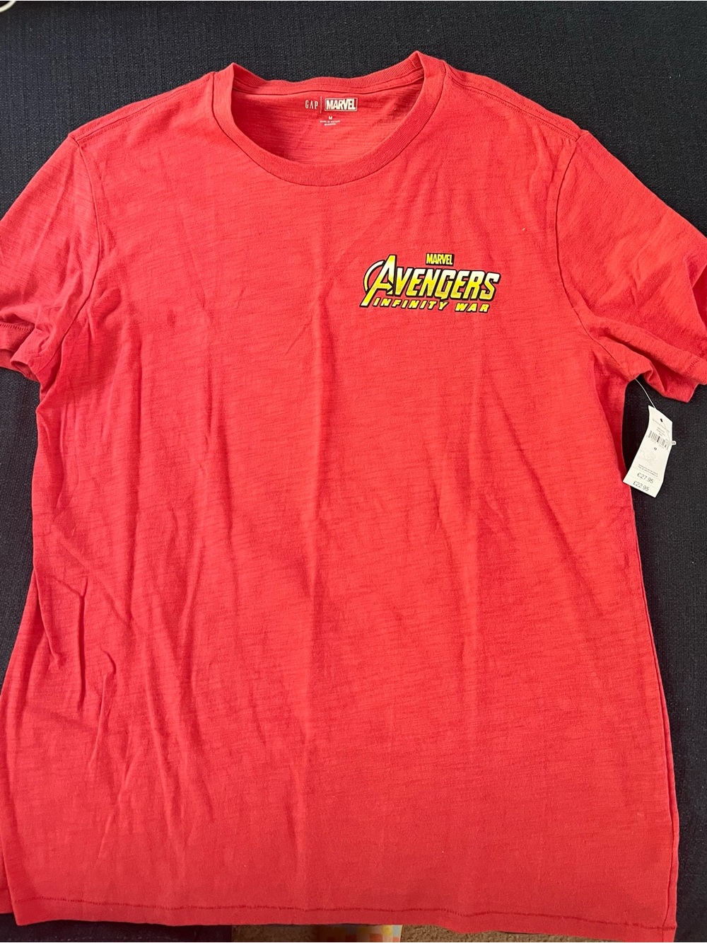GAP Marvel Red Crewneck Logo Tee